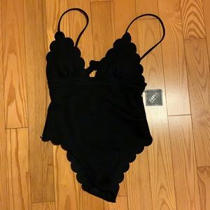 ZAFUL black full piece bathing suit